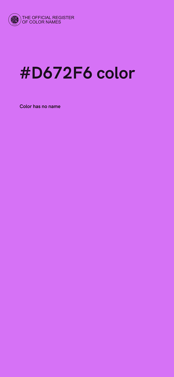 #D672F6 color image