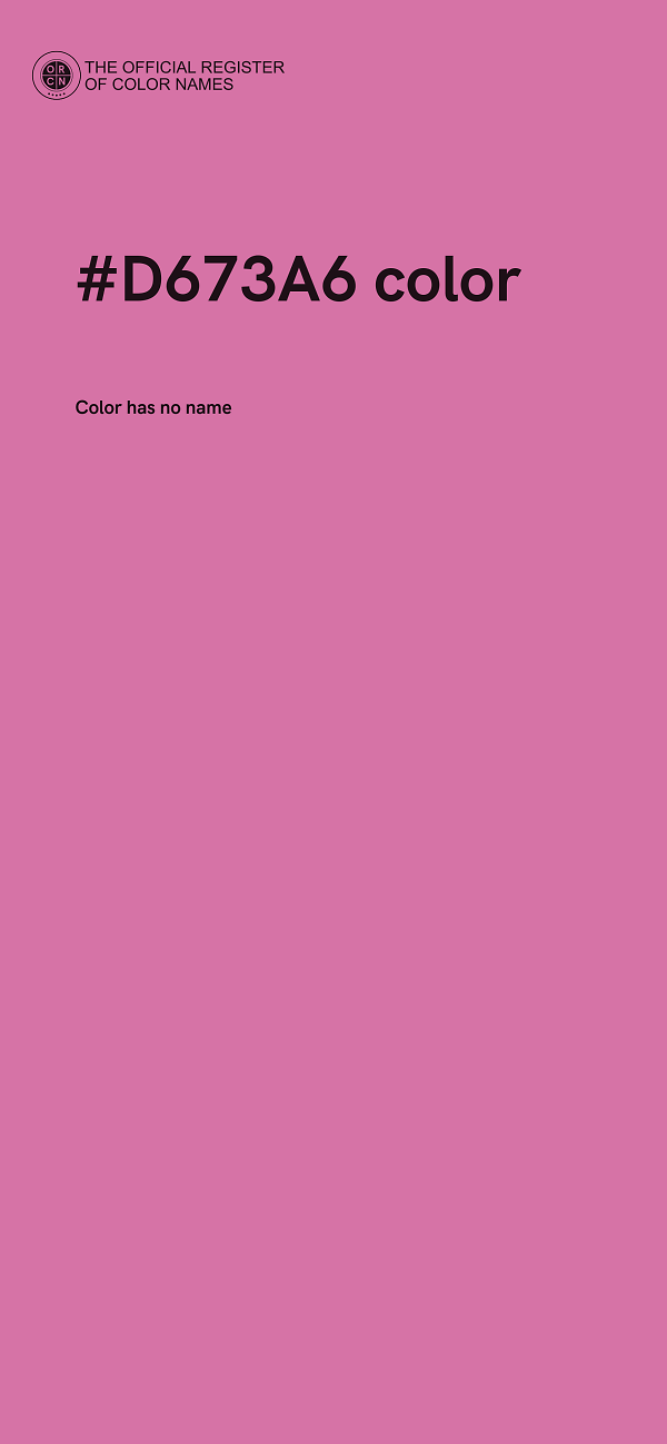 #D673A6 color image