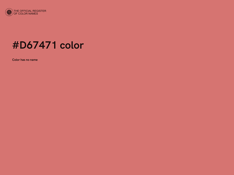 #D67471 color image