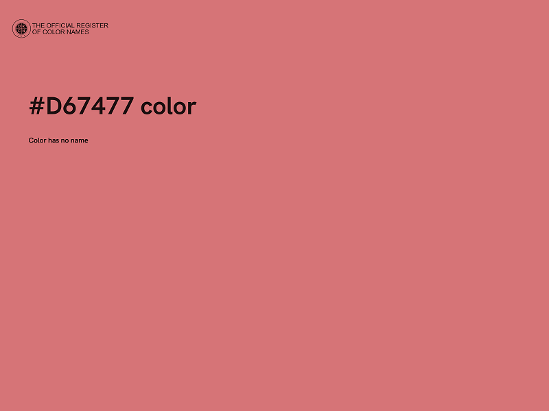 #D67477 color image