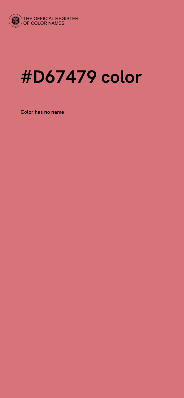 #D67479 color image