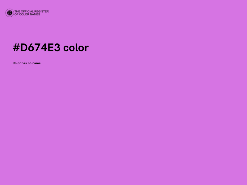 #D674E3 color image