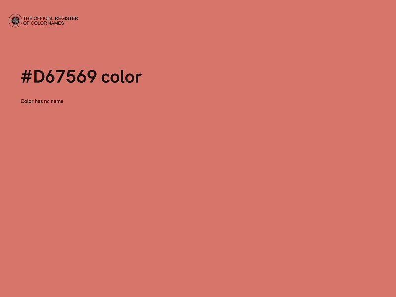 #D67569 color image