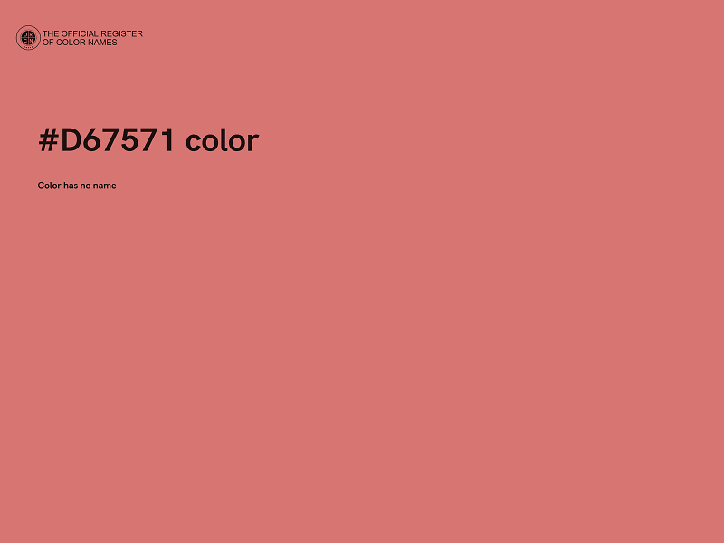 #D67571 color image