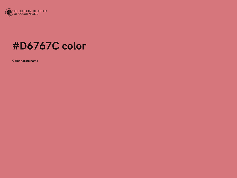 #D6767C color image