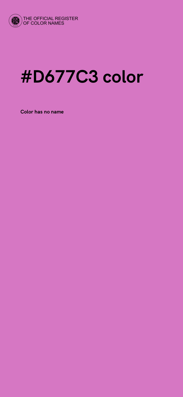 #D677C3 color image