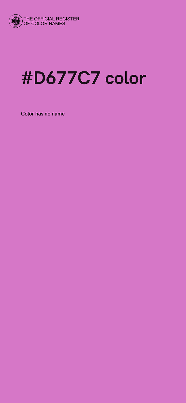 #D677C7 color image