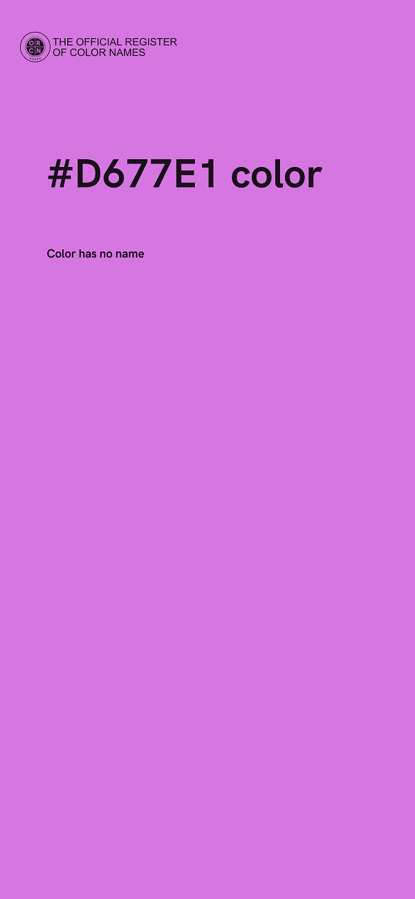#D677E1 color image
