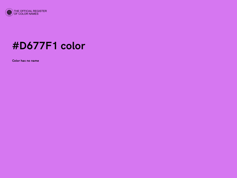 #D677F1 color image