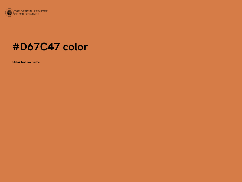 #D67C47 color image