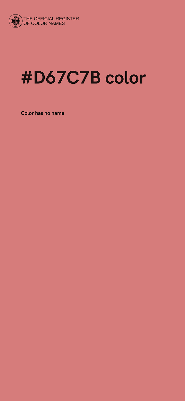 #D67C7B color image