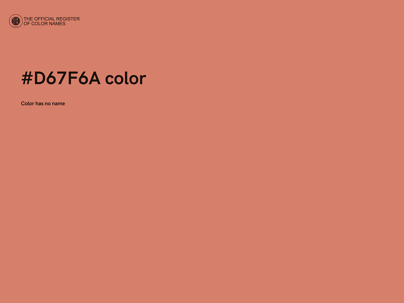 #D67F6A color image