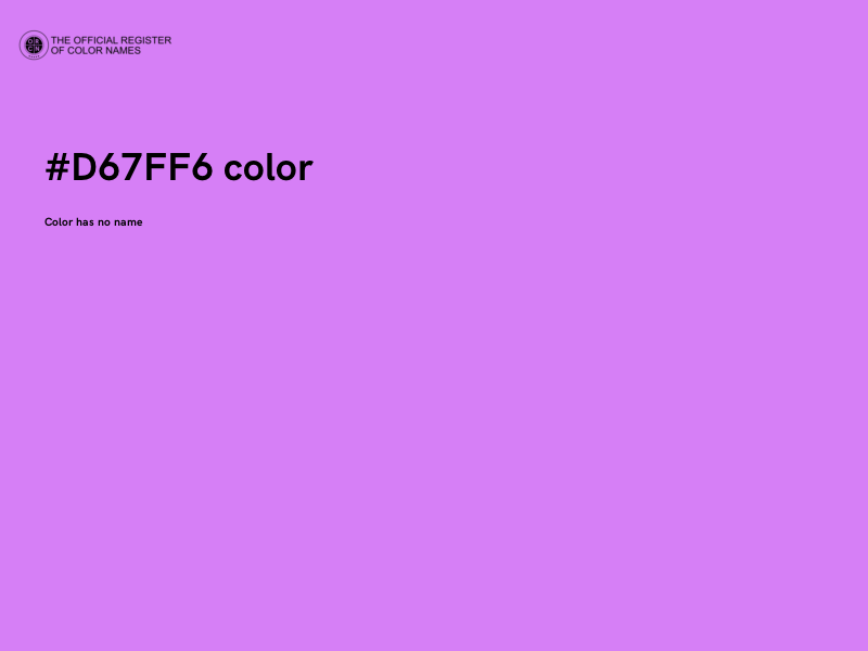 #D67FF6 color image