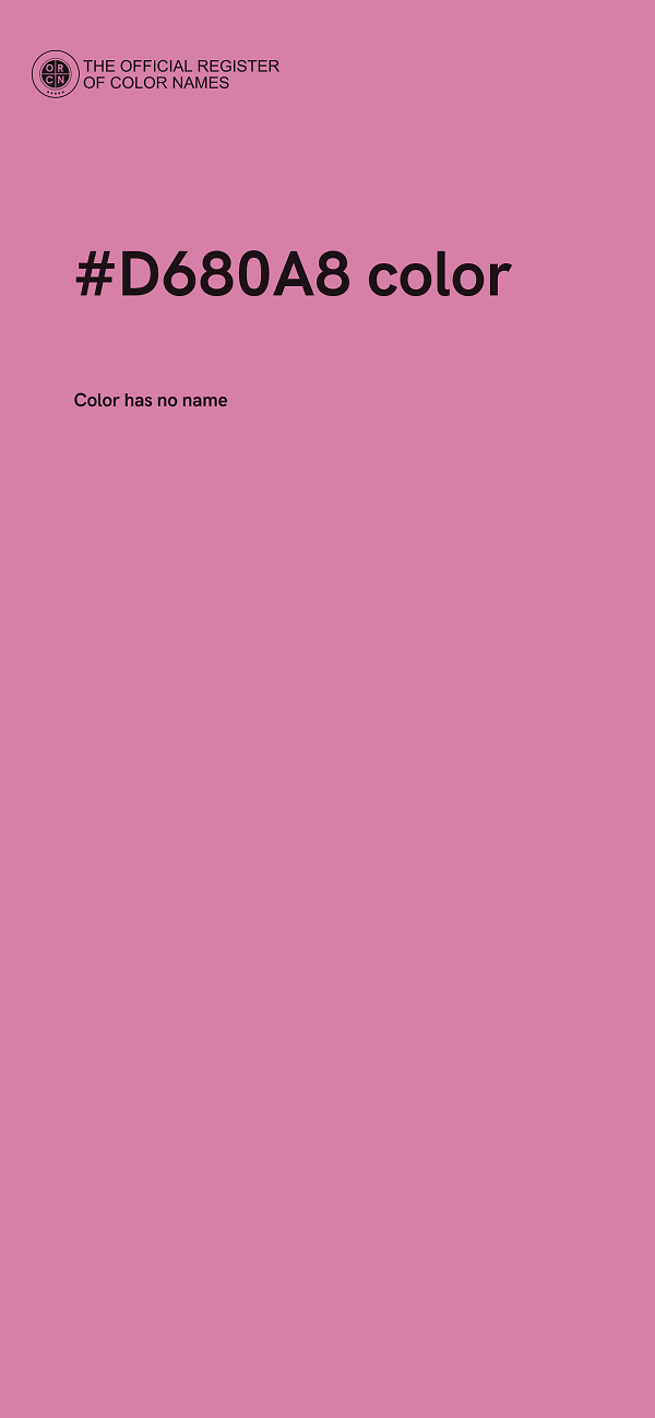 #D680A8 color image