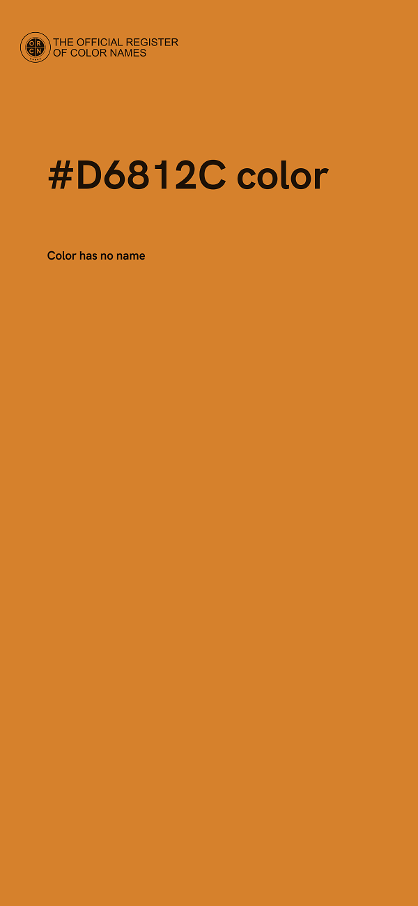 #D6812C color image