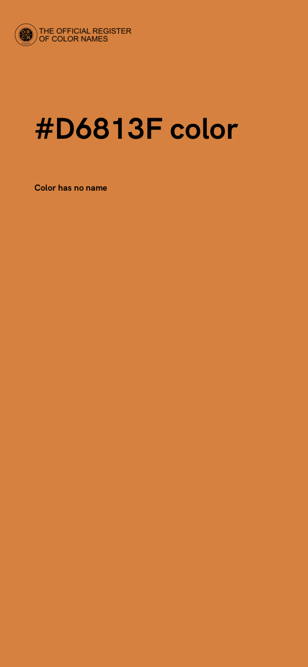 #D6813F color image