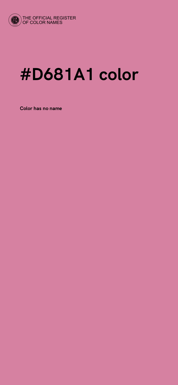 #D681A1 color image