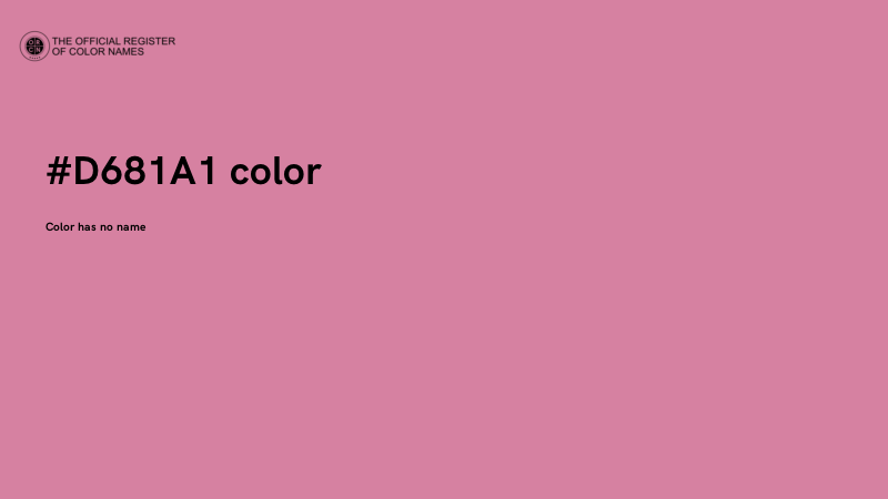 #D681A1 color image