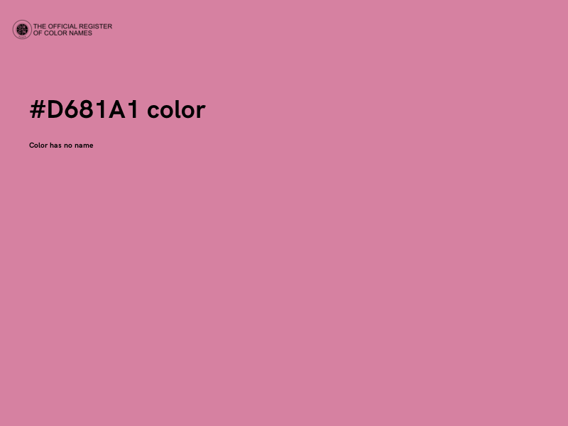 #D681A1 color image