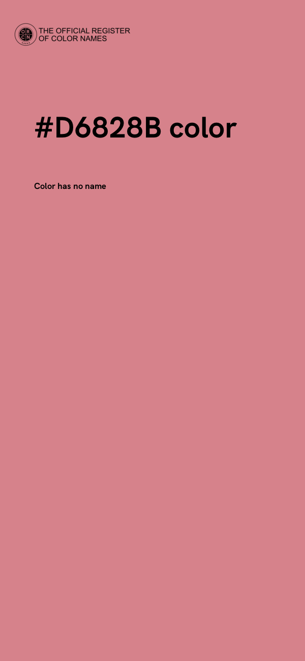 #D6828B color image
