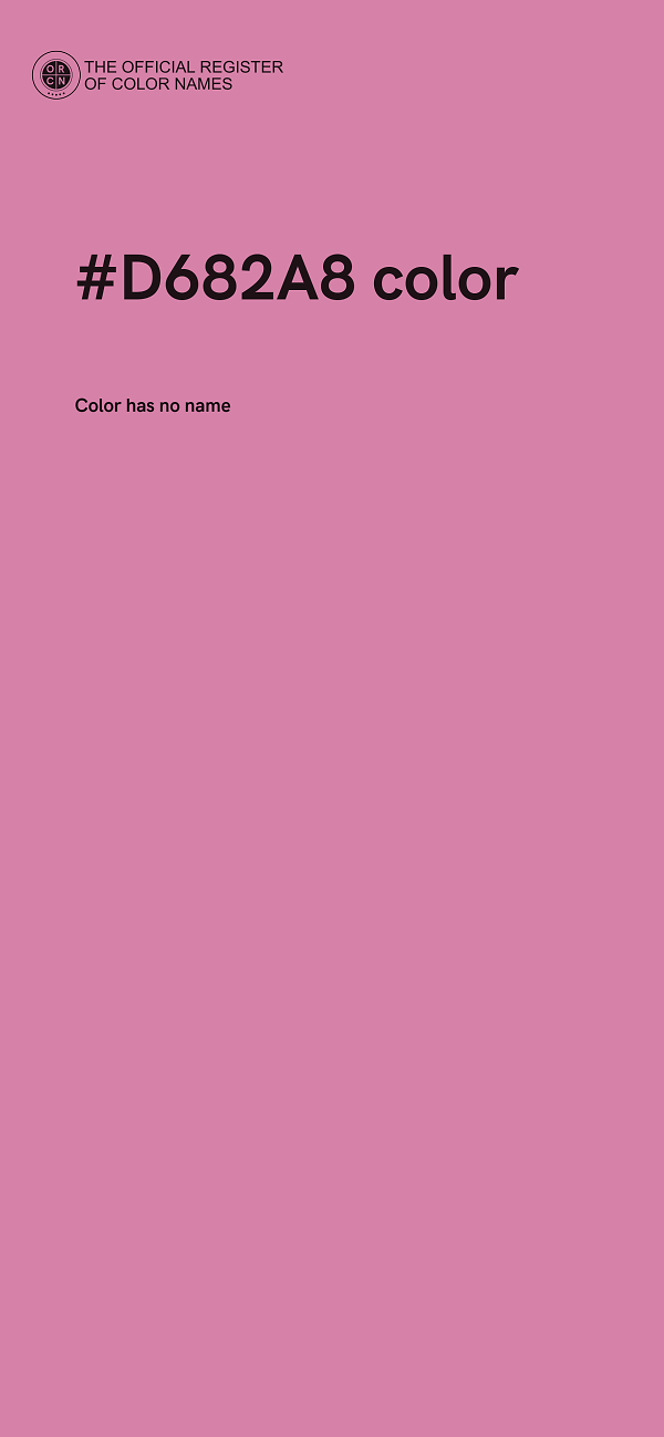 #D682A8 color image