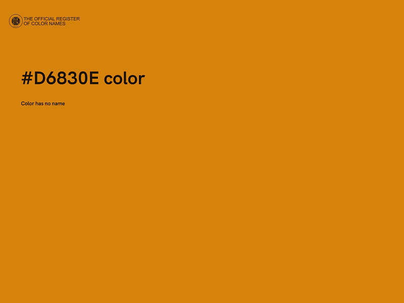 #D6830E color image