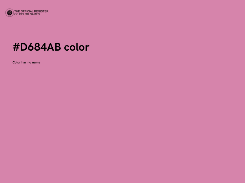 #D684AB color image