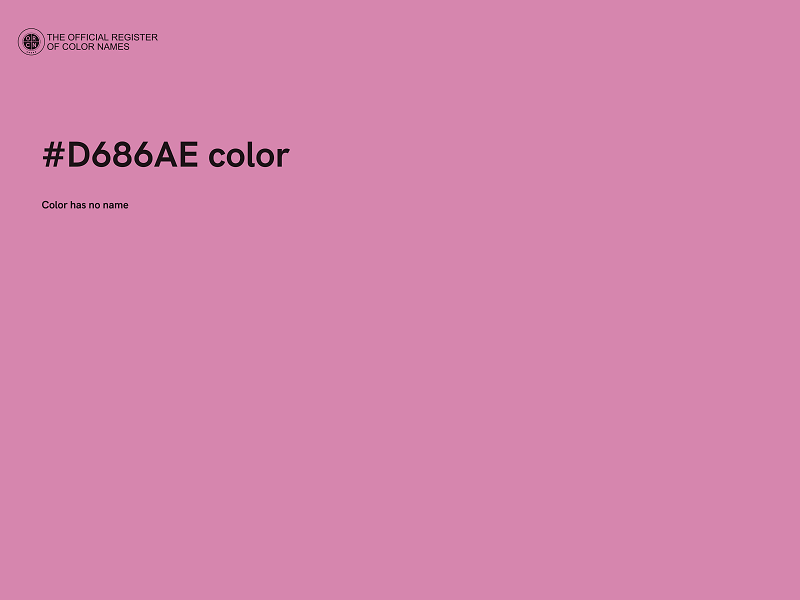 #D686AE color image