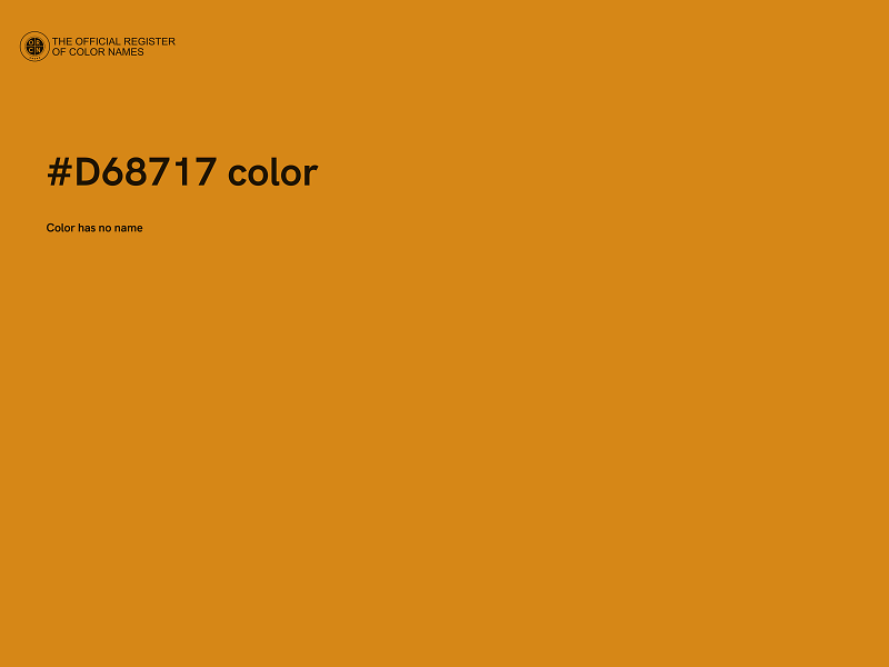 #D68717 color image