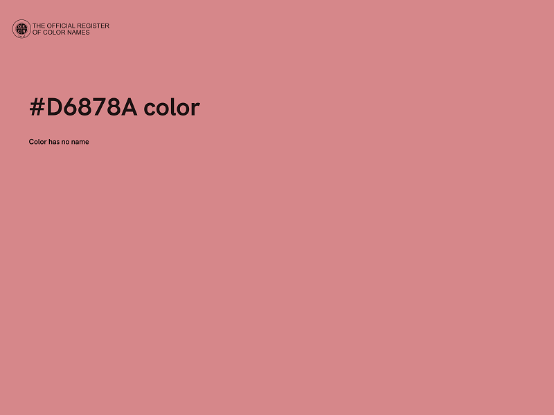 #D6878A color image