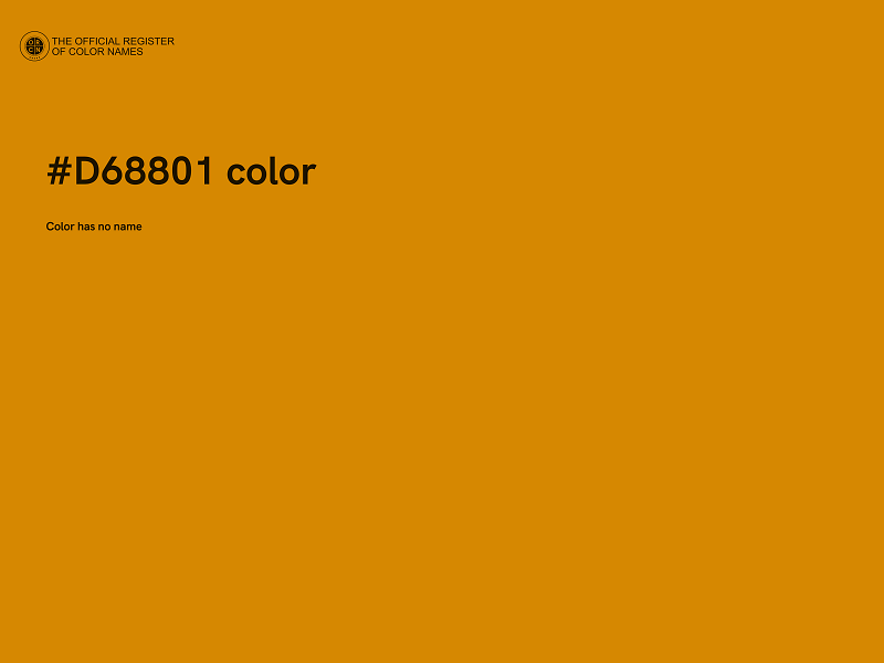 #D68801 color image