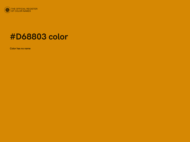 #D68803 color image