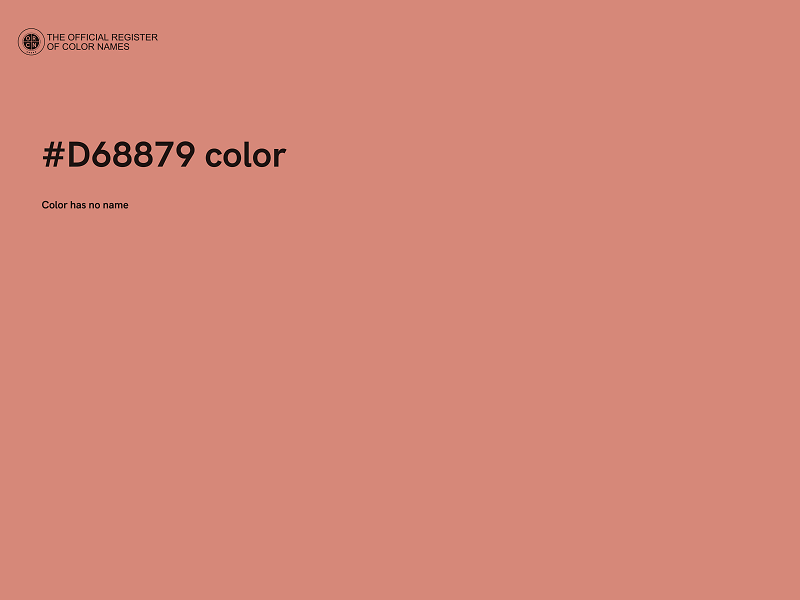 #D68879 color image