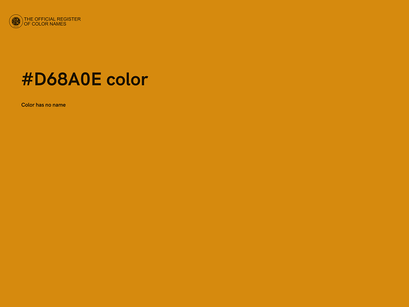 #D68A0E color image