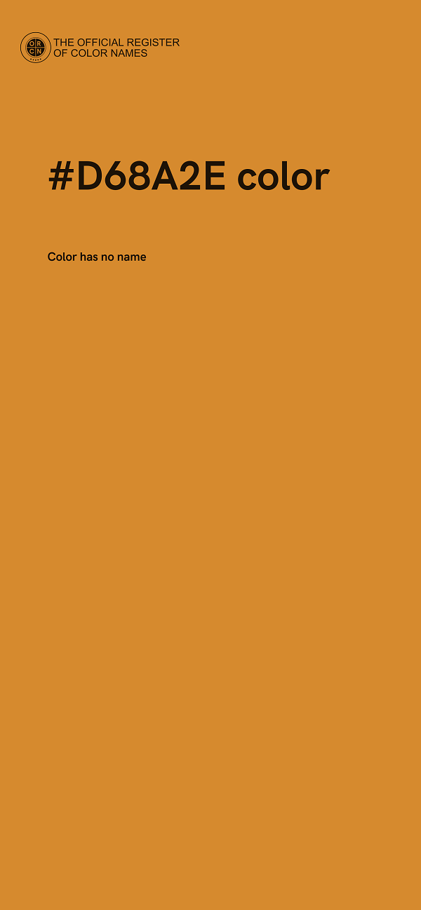 #D68A2E color image