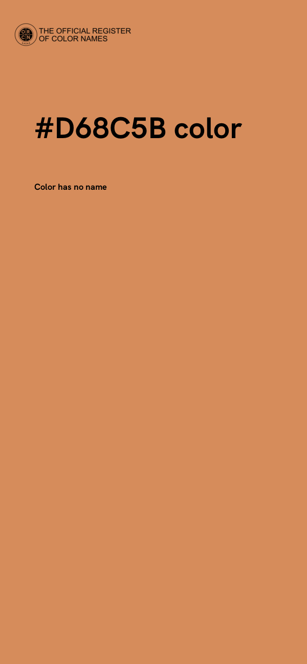 #D68C5B color image