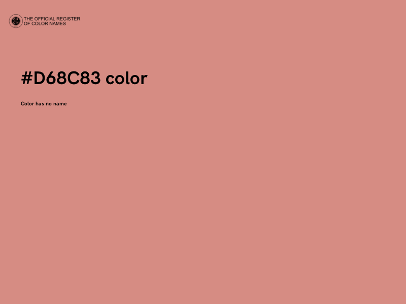 #D68C83 color image