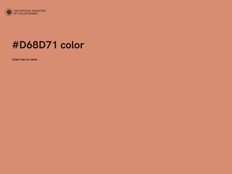 #D68D71 color image