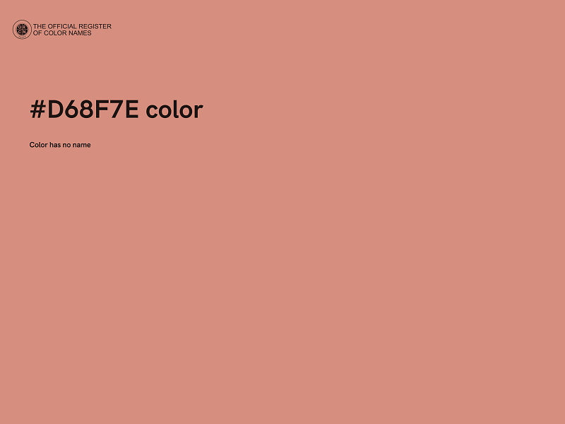 #D68F7E color image