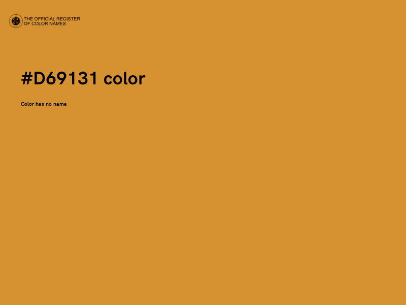 #D69131 color image