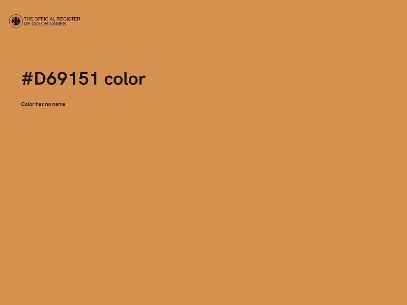 #D69151 color image