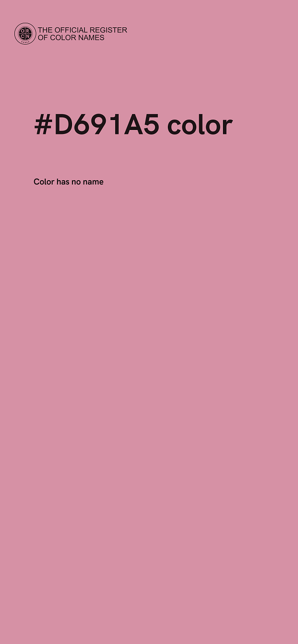#D691A5 color image