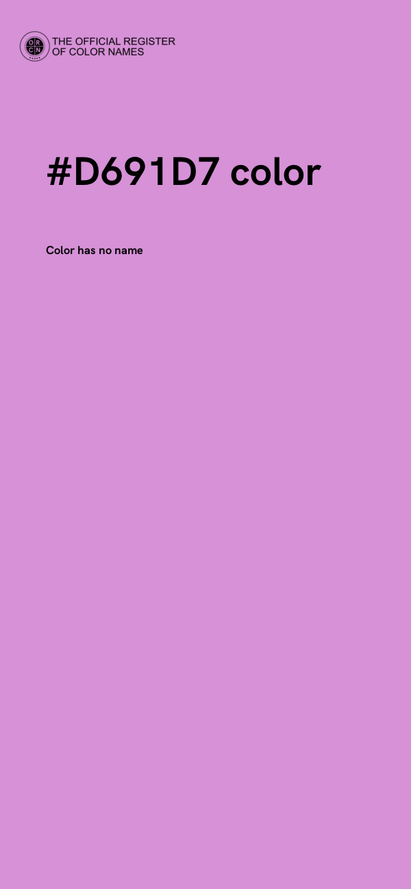 #D691D7 color image