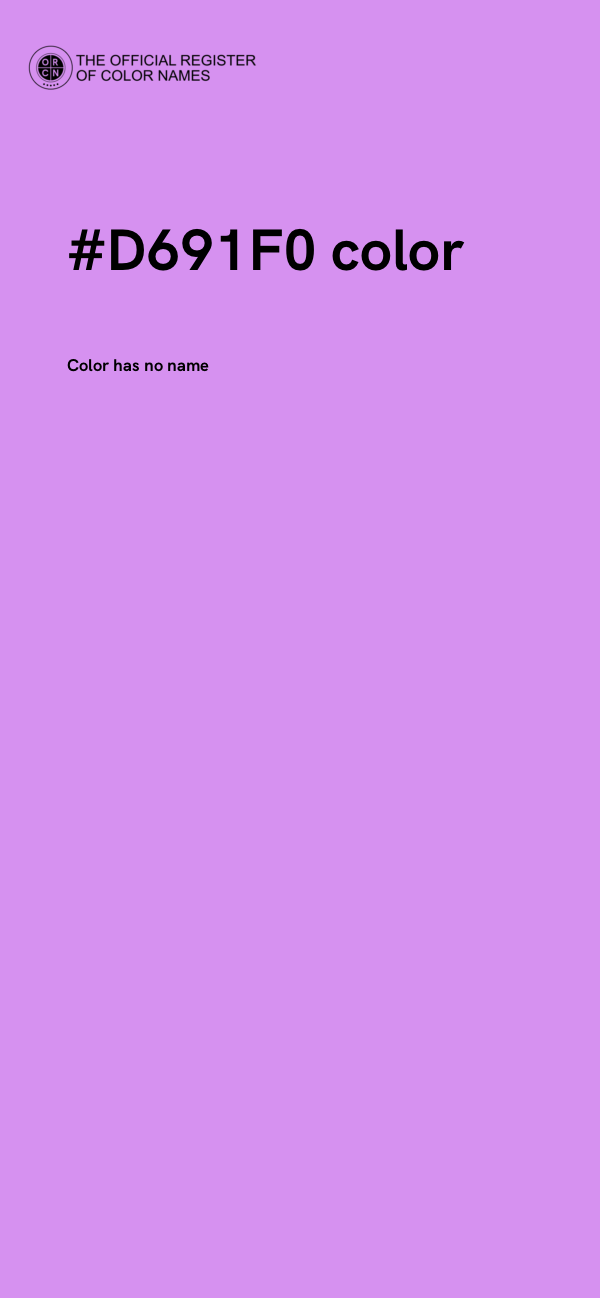 #D691F0 color image
