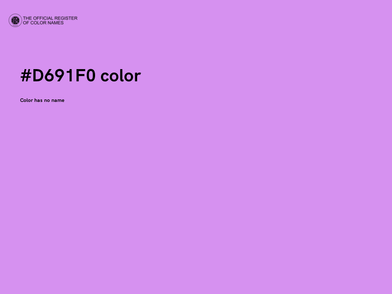 #D691F0 color image