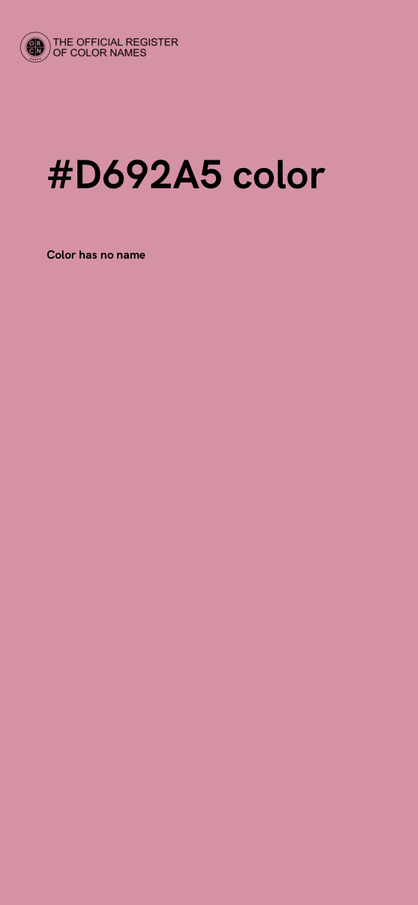 #D692A5 color image