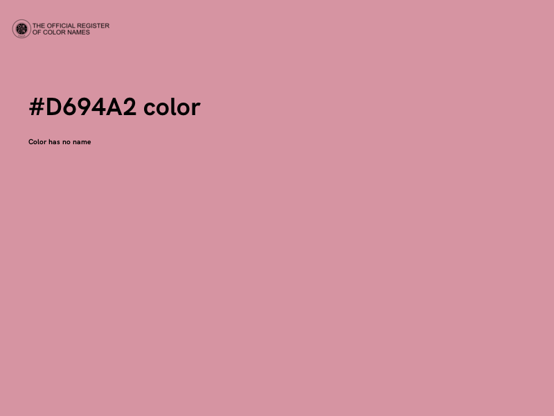 #D694A2 color image