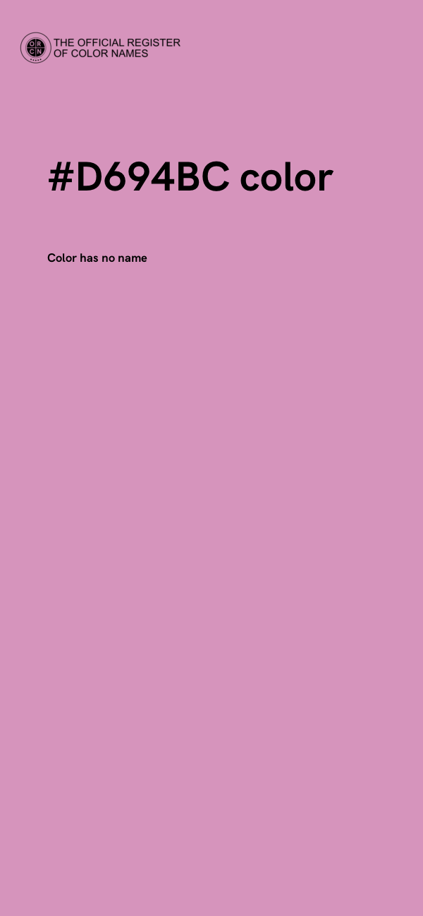 #D694BC color image