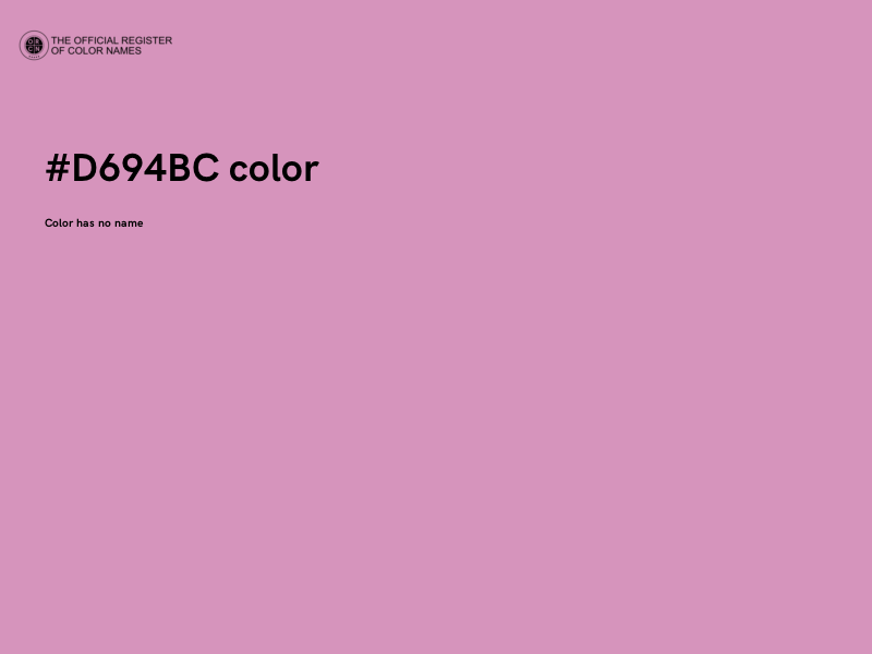 #D694BC color image