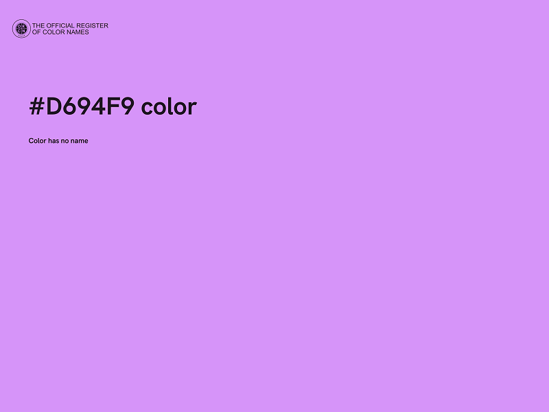 #D694F9 color image